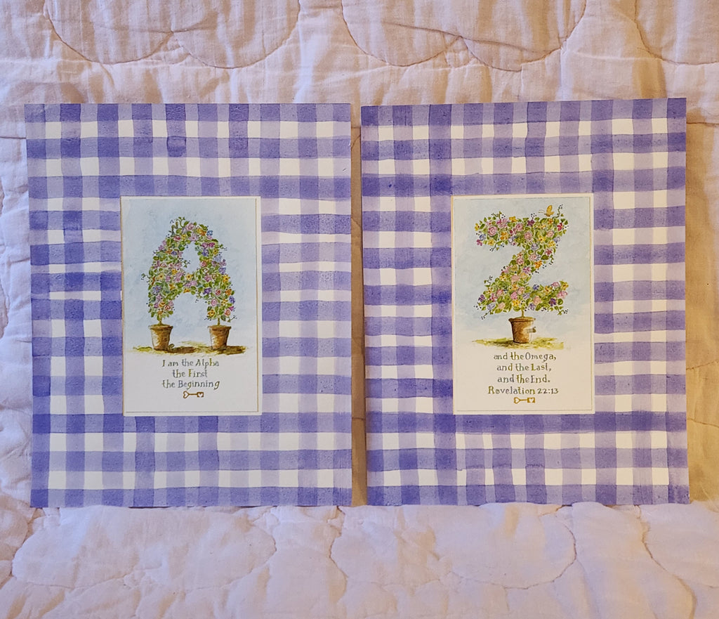 Print - A & Z Topiary Set 8x10