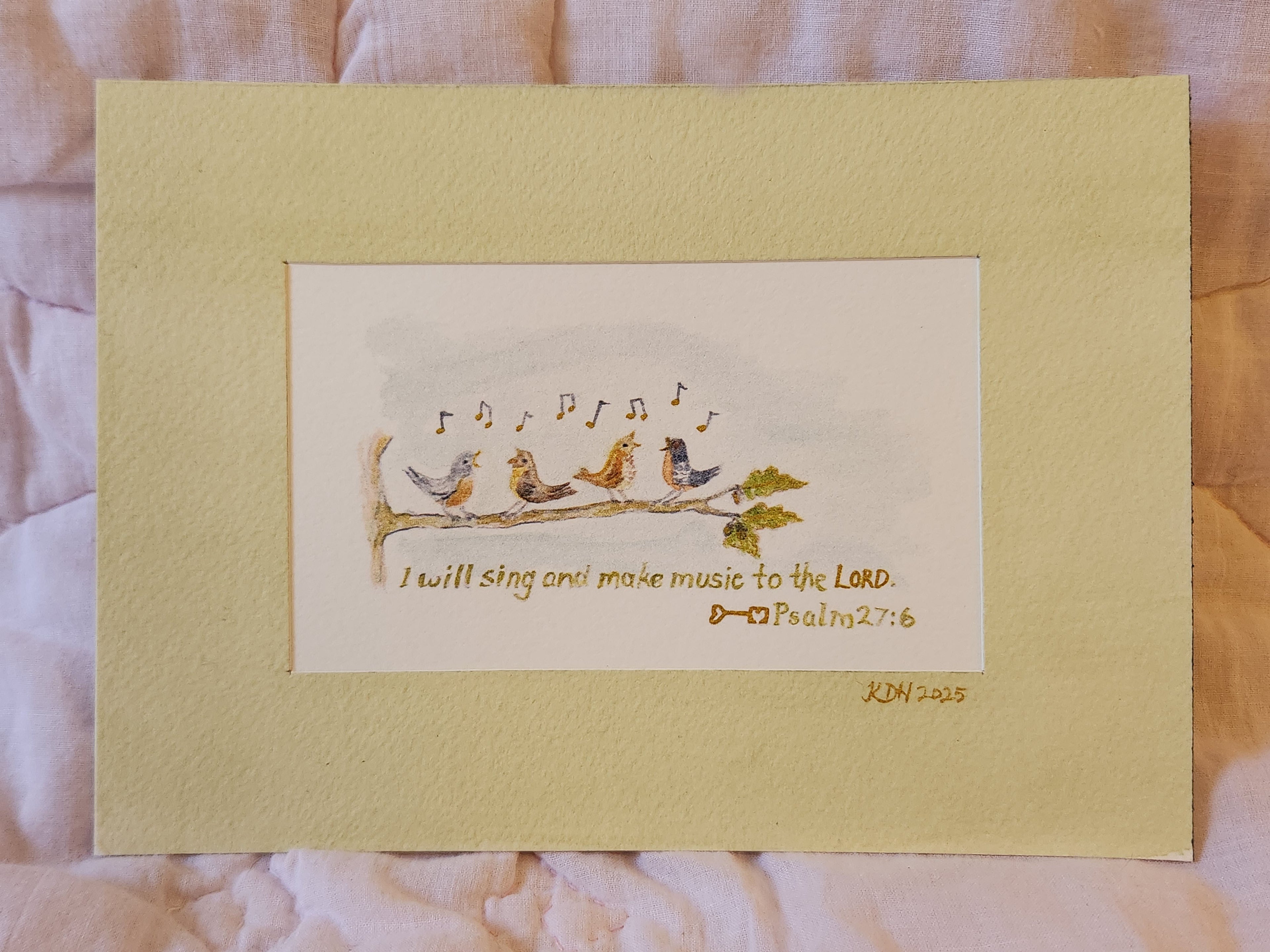 Print - Birds on a Branch 5x7
