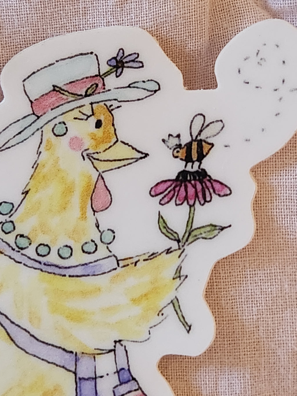 Sticker - Gingham Hen