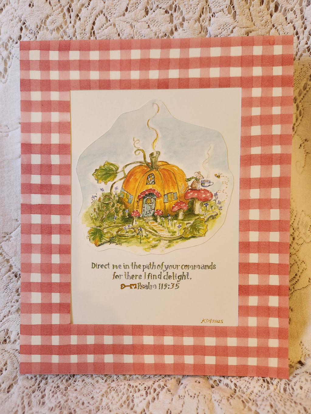 Print - Pumpkin Cottage 8x10