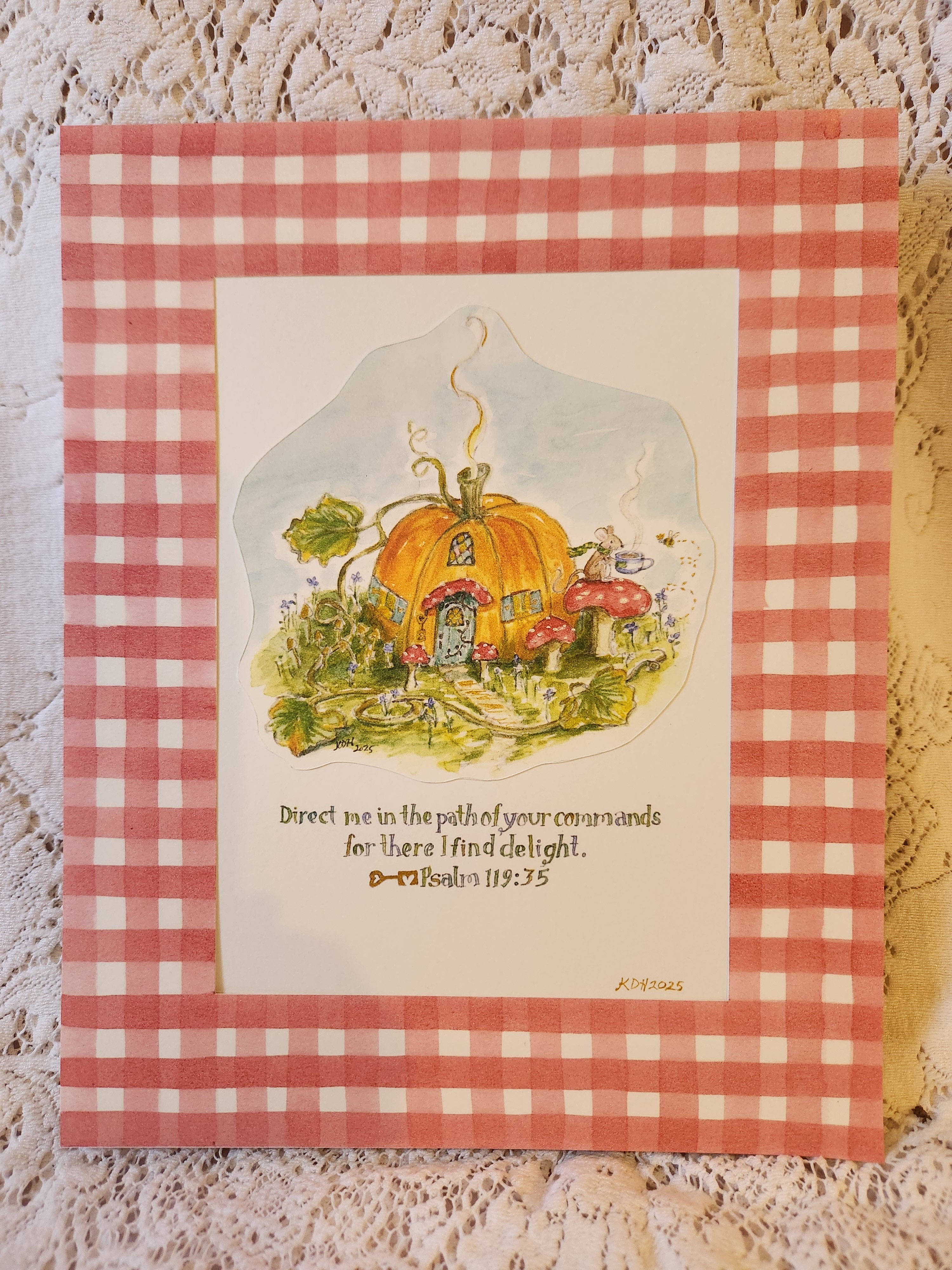 Print - Pumpkin Cottage 8x10