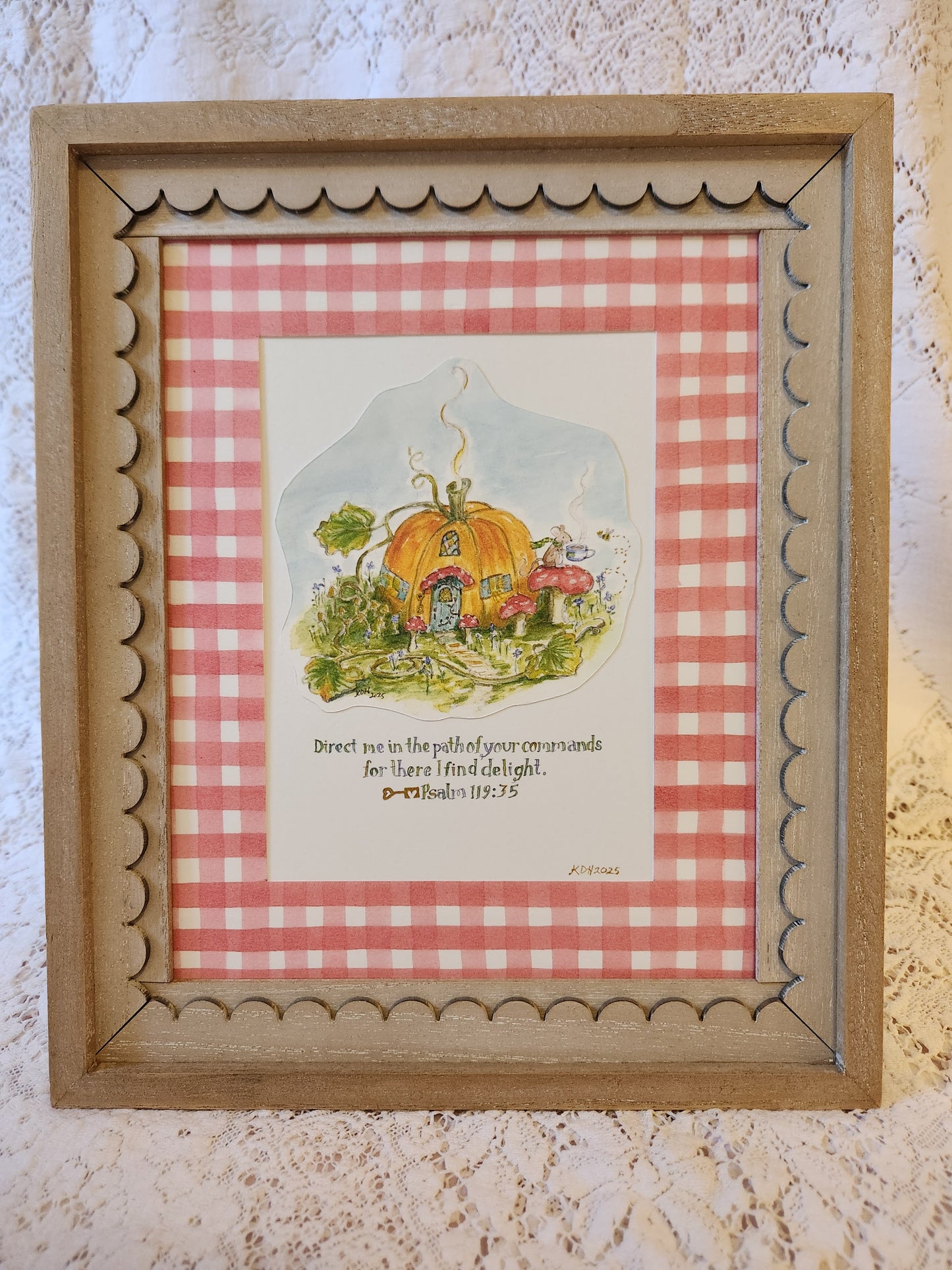 Print - Pumpkin Cottage 8x10