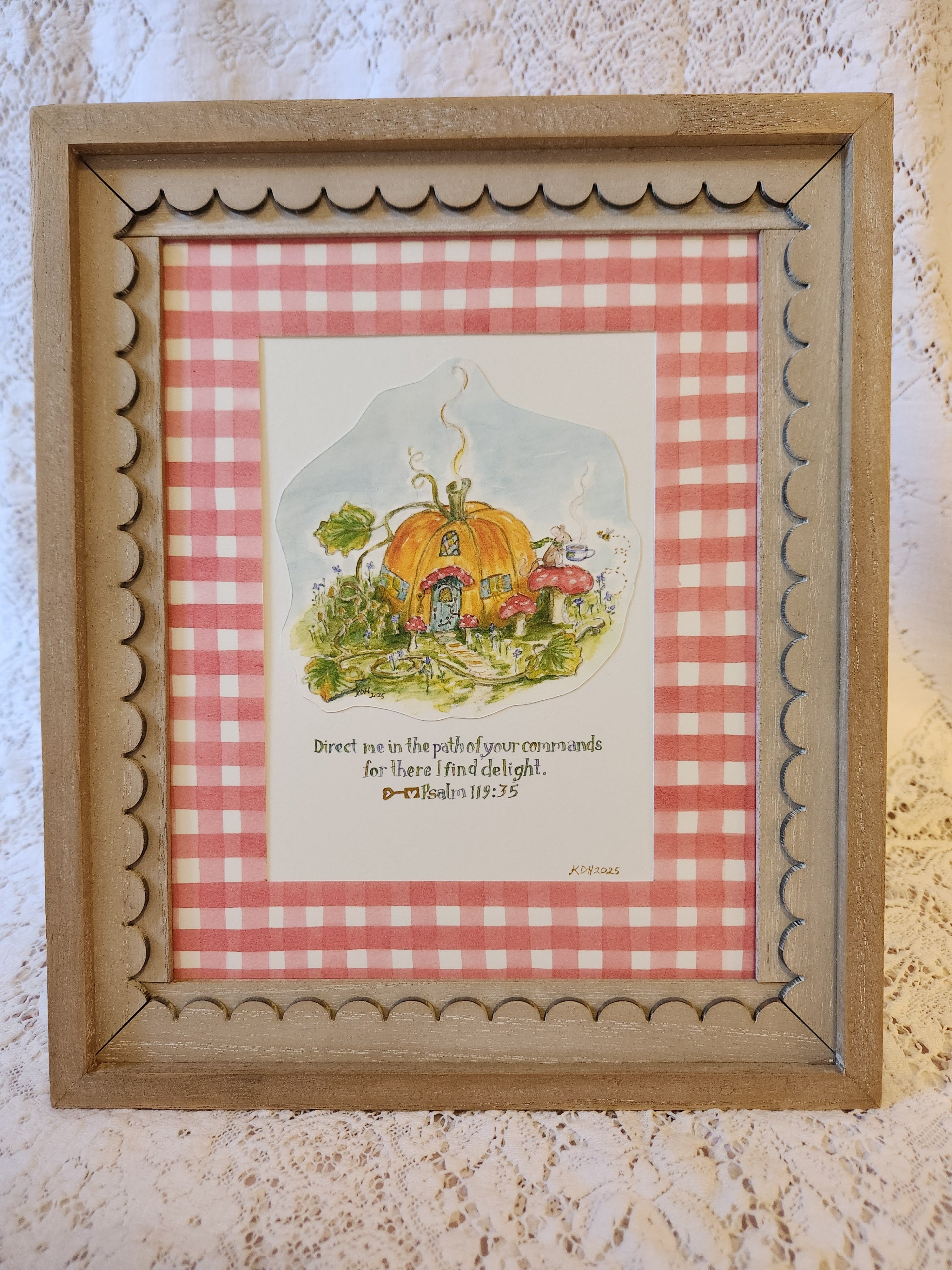 Print - Pumpkin Cottage 8x10