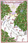 10th Day of Christmas Card