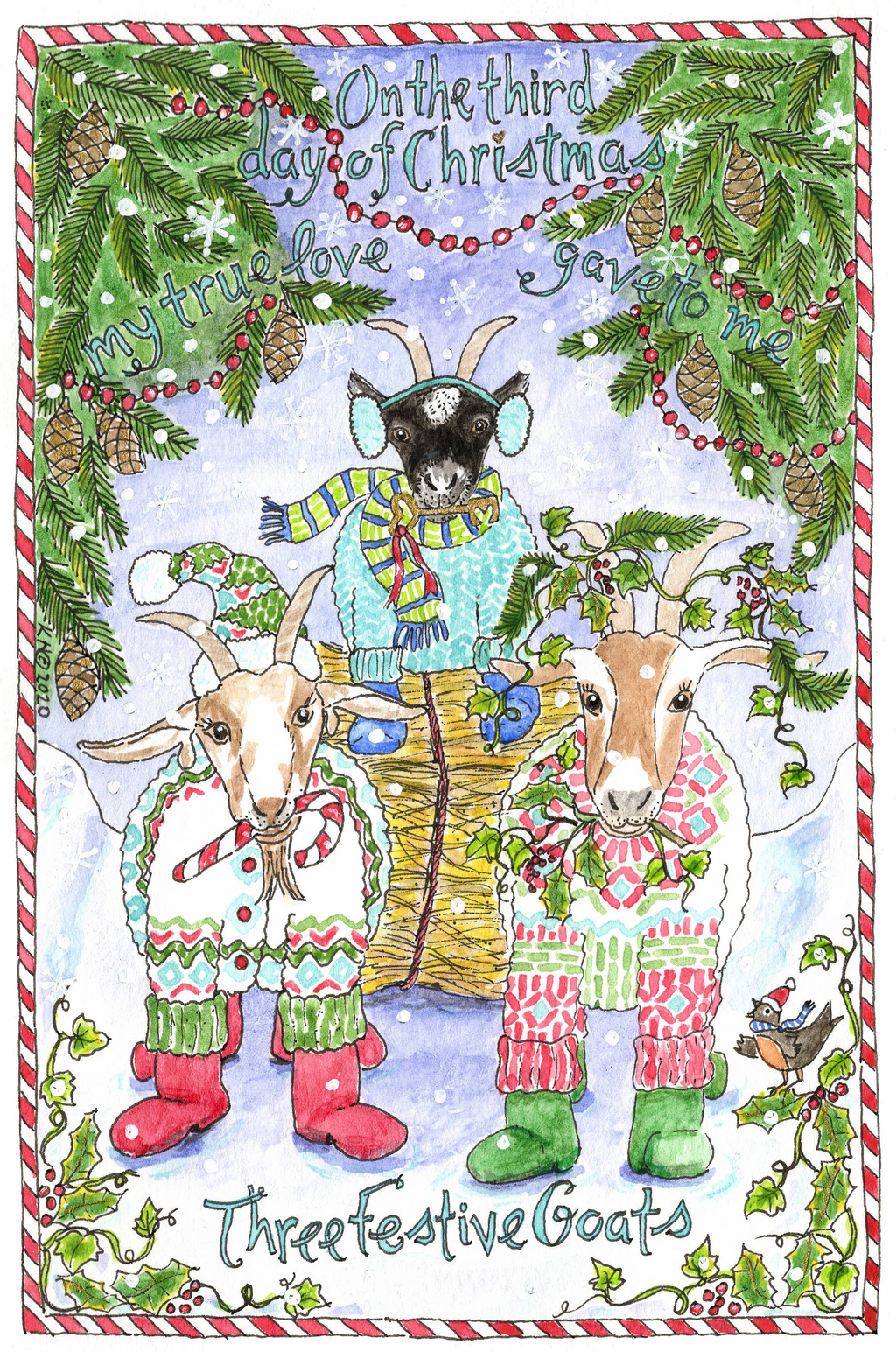3rd Day of Christmas Card