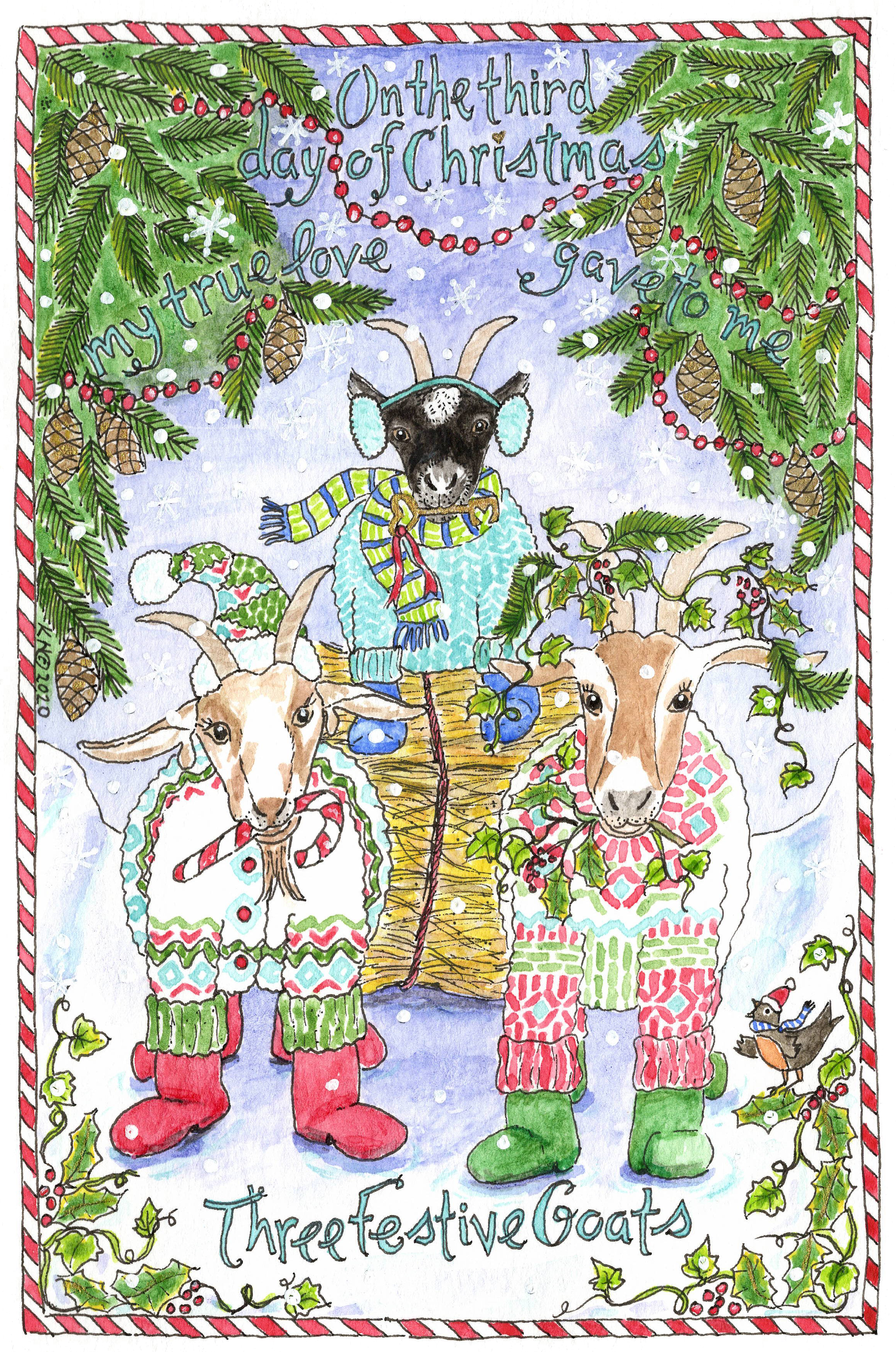 3rd Day of Christmas Card